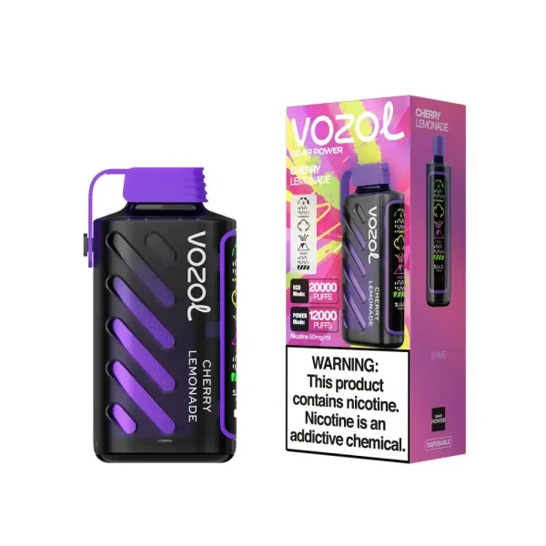 Vozol Gear Power 20K (20000) Puffs Full Screen Display 20mL E-liquid 2% 5% Nicotine USB Type-C Charging Disposable Vape