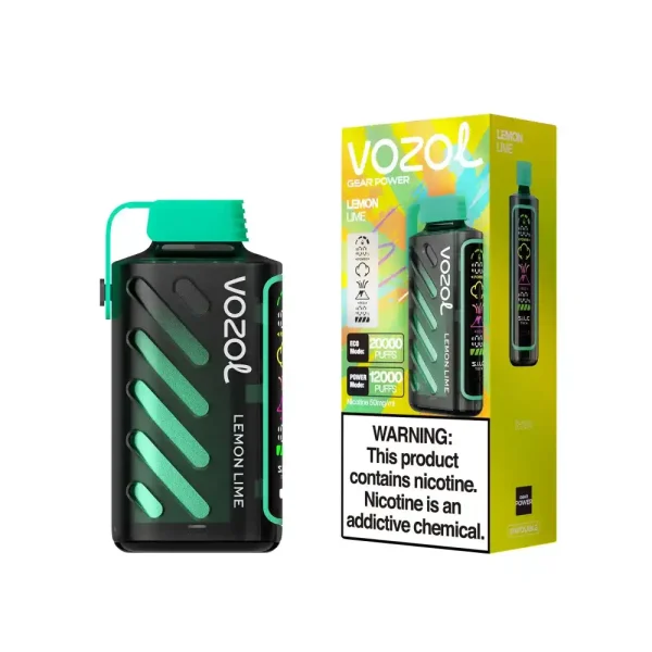 Vozol Gear Power 20K (20000) Puffs Full Screen Display 20mL E-liquid 2% 5% Nicotine USB Type-C Charging Disposable Vape