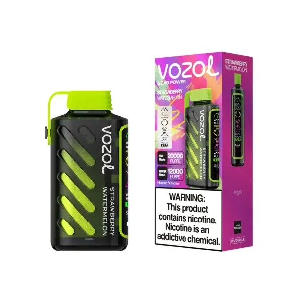 Vozol Gear Power 20K (20000) Puffs Full Screen Display 20mL E-liquid 2% 5% Nicotine USB Type-C Charging Disposable Vape