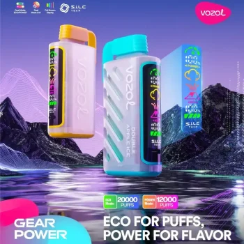 Vozol Gear Power 20K (20000) Puffs Full Screen Display 20mL E-liquid 2% 5% Nicotine USB Type-C Charging Disposable Vape