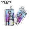 WASPE Crystal Double Flavors 40K (40000) Puffs 32mL E-liquid 0% 2% 5% Nicotine Smart LED Display Type-C Charging Disposable Vape