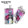 WASPE Crystal Double Flavors 40K (40000) Puffs 32mL E-liquid 0% 2% 5% Nicotine Smart LED Display Type-C Charging Disposable Vape