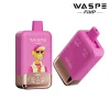WASPE FIHP Double Flavor 40K (40000) Puffs Smart LED Display 2% 5% Nicotine 36mL E-liquid 850mAh Rechargeable Battery Disposable Vape